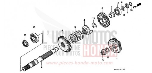 ARBRE DE SORTIE GL1500C2 de 2002